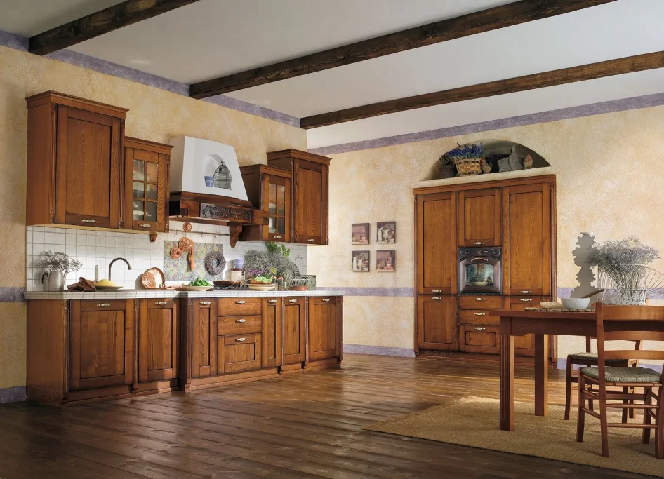 Klantkeuken Hout Klassiek Landelijk - Maatwerk Ar-Tre houten klassiek maatwerk keuken Ar-Tre